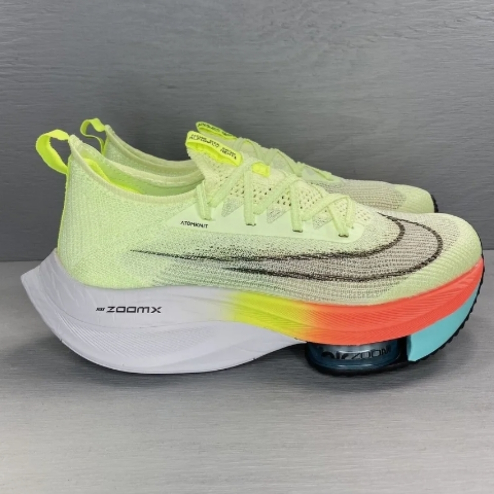 COPY - Nike Air Zoom Alphafly NEXT% Flyknit Women's Volt Yellow Black White CZ1…